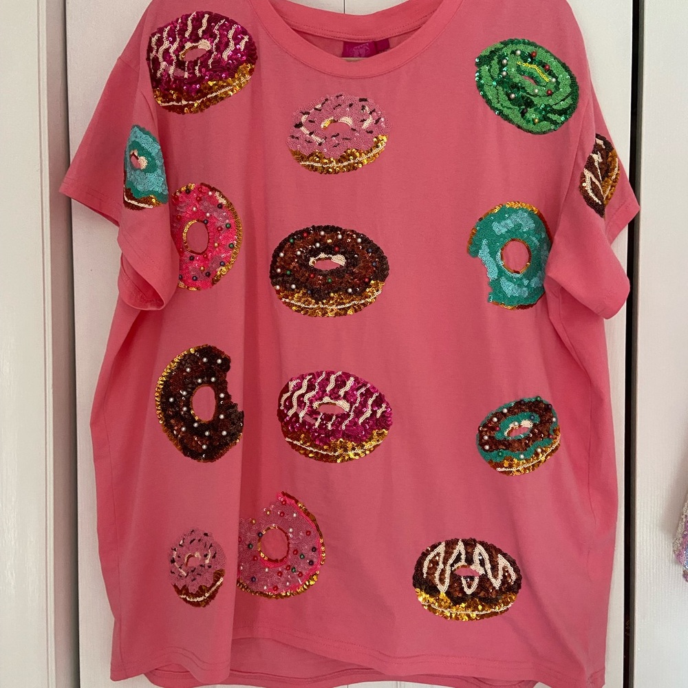 QOS Queen of Sparkles Donut T Shirt